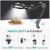 imageInnoGear 10quot 2in1 Overhead Selfie Ring Light with Stand Camera Holder Phone Mount for Desk Floor Remote Canvas Lamp Light for Phone YouTube Live Stream Cooking Video Recording Vlog Zoom LargeMedium