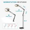 imageInnoGear 10quot 2in1 Overhead Selfie Ring Light with Stand Camera Holder Phone Mount for Desk Floor Remote Canvas Lamp Light for Phone YouTube Live Stream Cooking Video Recording Vlog Zoom LargeLarge