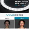 imageInnoGear 10quot 2in1 Overhead Selfie Ring Light with Stand Camera Holder Phone Mount for Desk Floor Remote Canvas Lamp Light for Phone YouTube Live Stream Cooking Video Recording Vlog Zoom LargeMedium