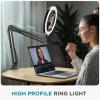 imageInnoGear 10quot 2in1 Overhead Selfie Ring Light with Stand Camera Holder Phone Mount for Desk Floor Remote Canvas Lamp Light for Phone YouTube Live Stream Cooking Video Recording Vlog Zoom LargeMedium