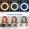 imageInnoGear 10quot 2in1 Overhead Selfie Ring Light with Stand Camera Holder Phone Mount for Desk Floor Remote Canvas Lamp Light for Phone YouTube Live Stream Cooking Video Recording Vlog Zoom LargeMedium