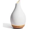 imageInnoGear 150ml Ceramic Oil Diffuser Handcrafted Stone Essential Oil Diffuser Aromatherapy Diffusers Ultrasonic Cool Mist Humidifier Vaporizor with 2 Mist Modes for Room Home White Twist Ceramic1