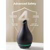 imageInnoGear 150ml Ceramic Oil Diffuser Handcrafted Stone Essential Oil Diffuser Aromatherapy Diffusers Ultrasonic Cool Mist Humidifier Vaporizor with 2 Mist Modes for Room Home White Twist Ceramic1