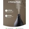 imageInnoGear 150ml Ceramic Oil Diffuser Handcrafted Stone Essential Oil Diffuser Aromatherapy Diffusers Ultrasonic Cool Mist Humidifier Vaporizor with 2 Mist Modes for Room Home White Twist Ceramic1