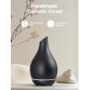 imageInnoGear 150ml Ceramic Oil Diffuser Handcrafted Stone Essential Oil Diffuser Aromatherapy Diffusers Ultrasonic Cool Mist Humidifier Vaporizor with 2 Mist Modes for Room Home White Twist Ceramic1