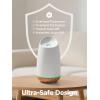 imageInnoGear 150ml Ceramic Oil Diffuser Handcrafted Stone Essential Oil Diffuser Aromatherapy Diffusers Ultrasonic Cool Mist Humidifier Vaporizor with 2 Mist Modes for Room Home White Twist Ceramic1