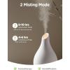 imageInnoGear 150ml Ceramic Oil Diffuser Handcrafted Stone Essential Oil Diffuser Aromatherapy Diffusers Ultrasonic Cool Mist Humidifier Vaporizor with 2 Mist Modes for Room Home White Twist Ceramic1