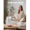 imageInnoGear 150ml Ceramic Oil Diffuser Handcrafted Stone Essential Oil Diffuser Aromatherapy Diffusers Ultrasonic Cool Mist Humidifier Vaporizor with 2 Mist Modes for Room Home White Twist Ceramic1