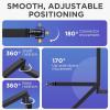 imageInnoGear 2025 Upgraded Microphone Boom Arm Magnetic Cable Management Low Profile Mic Stand 360 Rotatable Desk Mount for Fifine AM8 K669B Blue Yeti HyperX QuadCast SoloCast AT2020 Black