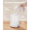 imageInnoGear 300ML Essential Oil Diffuser Premium 5in1 Ultrasonic Aromatherapy Diffusers Scent Humidifier Aroma Diffuser Vaporizer AutoOff Timer for Room Office Home Yellow MediumBasic White