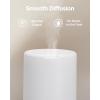 imageInnoGear 300ML Essential Oil Diffuser Premium 5in1 Ultrasonic Aromatherapy Diffusers Scent Humidifier Aroma Diffuser Vaporizer AutoOff Timer for Room Office Home Yellow MediumBasic White