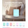 imageInnoGear 300ML Essential Oil Diffuser Premium 5in1 Ultrasonic Aromatherapy Diffusers Scent Humidifier Aroma Diffuser Vaporizer AutoOff Timer for Room Office Home Yellow MediumWhite