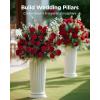 imageInnoGear 50 Pcs Red Roses Artificial Flowers Fake Velvet Silk Rose Bulk Faux Flower for Decoration DIY Wedding Centerpieces Proposal Bridal Bouquets Shower Party Home Floral Decor 50 RedRed