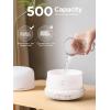 imageInnoGear 500ml Essential Oil Diffuser with Remote Control Premium Ultrasonic Aromatherapy Diffusers Scent Humidifier Vaporizer AutoOff Timer for Large Room Home YellowWhite