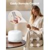 imageInnoGear 500ml Essential Oil Diffuser with Remote Control Premium Ultrasonic Aromatherapy Diffusers Scent Humidifier Vaporizer AutoOff Timer for Large Room Home YellowWhite