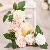 imageInnoGear 50pcs Artificial Green Leaves Bulk Rose Leaves Artificial Greenery Fake Rose Flower Leaves for Decoration DIY Wedding Bouquets Centerpieces Bridal Shower Party Valentines Day Christmas Xmas