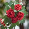 imageInnoGear 50pcs Artificial Green Leaves Bulk Rose Leaves Artificial Greenery Fake Rose Flower Leaves for Decoration DIY Wedding Bouquets Centerpieces Bridal Shower Party Valentines Day Christmas Xmas