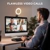 imageInnoGear 5quot 60 LED Selfie Ring Light for Video Conference Lighting OnCamera Video Lights Desktop Clip on Webcam Light Kit with Desk Tripod for Monitor Laptop Computer Zoom Call Live Streaming