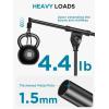imageInnoGear Adjustable Desk Microphone Stand Weighted Base with Soft Grip Twist Clutch Boom Arm 38 and 58 Threaded Mounts for Blue Yeti and Blue Snowball Kick Drums Guitar Amps Black