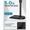 imageInnoGear Adjustable Desk Microphone Stand Weighted Base with Soft Grip Twist Clutch Boom Arm 38 and 58 Threaded Mounts for Blue Yeti and Blue Snowball Kick Drums Guitar Amps Black