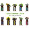 imageInnoGear Aromatherapy Diffuser ampamp 10 Essential Oils Set 400ml Diffuser Ultrasonic Diffuser Cool Mist Humidifier with 4 Timers 7 Colors Light Waterless Auto Off for Large Room Office Dark Wood GrainDark Wood Grain