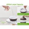 imageInnoGear Aromatherapy Diffuser ampamp 10 Essential Oils Set 400ml Diffuser Ultrasonic Diffuser Cool Mist Humidifier with 4 Timers 7 Colors Light Waterless Auto Off for Large Room Office Dark Wood GrainDark Wood Grain