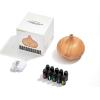 imageInnoGear Aromatherapy Diffuser ampamp 10 Essential Oils Set 400ml Diffuser Ultrasonic Diffuser Cool Mist Humidifier with 4 Timers 7 Colors Light Waterless Auto Off for Large Room Office Dark Wood GrainYellow Wood Grain