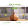imageInnoGear Aromatherapy Diffuser ampamp 10 Essential Oils Set 400ml Diffuser Ultrasonic Diffuser Cool Mist Humidifier with 4 Timers 7 Colors Light Waterless Auto Off for Large Room Office Dark Wood GrainYellow Wood Grain