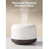 imageInnoGear Aromatherapy Diffuser ampamp 10 Essential Oils Set 500ml Essential Oil Diffuser with Remote Control Ultrasonic Cool Mist Scent Humidifier Vaporizer AutoOff Timer for Room Office Home YellowBrown
