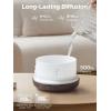 imageInnoGear Aromatherapy Diffuser ampamp 10 Essential Oils Set 500ml Essential Oil Diffuser with Remote Control Ultrasonic Cool Mist Scent Humidifier Vaporizer AutoOff Timer for Room Office Home YellowBrown