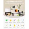 imageInnoGear Aromatherapy Diffuser ampamp 10 Essential Oils Set 500ml Essential Oil Diffuser with Remote Control Ultrasonic Cool Mist Scent Humidifier Vaporizer AutoOff Timer for Room Office Home YellowBrown
