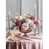 imageInnoGear Artificial Flowers 50 Pcs Dark Red Foam Fake Roses Bulk with Stems for Decoration Celebration DIY Wedding Bouquets Centerpieces Bridal Shower Party Christmas TreeDusty Pink