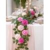 imageInnoGear Artificial Flowers 50 Pcs Dark Red Foam Fake Roses Bulk with Stems for Decoration Celebration DIY Wedding Bouquets Centerpieces Bridal Shower Party Christmas TreeShades of Pink