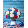 imageInnoGear Artificial Flowers 50 Pcs Dark Red Foam Fake Roses Bulk with Stems for Decoration Celebration DIY Wedding Bouquets Centerpieces Bridal Shower Party Christmas TreeWhite