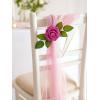 imageInnoGear Artificial Flowers 50 Pcs Dark Red Foam Fake Roses Bulk with Stems for Decoration Celebration DIY Wedding Bouquets Centerpieces Bridal Shower Party Christmas TreeFuchsia