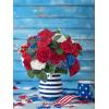 imageInnoGear Artificial Flowers 50 Pcs Dark Red Foam Fake Roses Bulk with Stems for Decoration Celebration DIY Wedding Bouquets Centerpieces Bridal Shower Party Christmas TreeDark Red