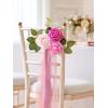 imageInnoGear Artificial Flowers 50 Pcs Dark Red Foam Fake Roses Bulk with Stems for Decoration Celebration DIY Wedding Bouquets Centerpieces Bridal Shower Party Christmas TreeShades of Pink