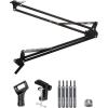 imageInnoGear Boom Arm Microphone Mic Stand for Blue Yeti HyperX QuadCast SoloCast Snowball Fifine Shure SM7B and other Mic MediumBlack