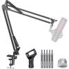 imageInnoGear Boom Arm Microphone Mic Stand for Blue Yeti HyperX QuadCast SoloCast Snowball Fifine Shure SM7B and other Mic MediumBlack
