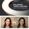 imageInnoGear Desk Ring Light with Stand 60 LED 10W Overhead Portable Selfie Light Video Conference Lighting with Clip Camera Light for Monitor Laptop Computer Zoom Call Live Streaming Video RecordingF601
