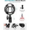 imageInnoGear Desktop Microphone Stand Mic Stand Desk Table with Weighted Base Shock Mount Mic Clip 38quot to 58quot Adapter Adjustable Height for Hyper X QuadCast Fifine K669B AT2020 Shure SM58 PGA48