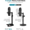 imageInnoGear Desktop Microphone Stand Mic Stand Desk Table with Weighted Base Shock Mount Mic Clip 38quot to 58quot Adapter Adjustable Height for Hyper X QuadCast Fifine K669B AT2020 Shure SM58 PGA48