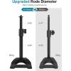 imageInnoGear Desktop Microphone Stand Mic Stand Desk Table with Weighted Base Shock Mount Mic Clip 38quot to 58quot Adapter Adjustable Height for Hyper X QuadCast Fifine K669B AT2020 Shure SM58 PGA48