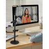 imageInnoGear Desktop Microphone Stand Upgraded Adjustable Table Mic Stand with Mic Clip and 58quot Male to 38quot Female Screw for Blue Yeti Snowball Spark ampamp Other Microphone