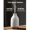 imageInnoGear Essential Oil Diffuser 150ml Ceramic Stone Diffuser Handcrafted Aromatherapy Diffusers Ultrasonic Cool Mist Humidifier Vaporizor with 2 Mist Modes Waterless Auto Off for Room Office WhiteWhite