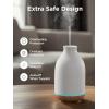 imageInnoGear Essential Oil Diffuser 150ml Ceramic Stone Diffuser Handcrafted Aromatherapy Diffusers Ultrasonic Cool Mist Humidifier Vaporizor with 2 Mist Modes Waterless Auto Off for Room Office WhiteWhite