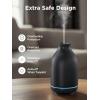 imageInnoGear Essential Oil Diffuser 150ml Ceramic Stone Diffuser Handcrafted Aromatherapy Diffusers Ultrasonic Cool Mist Humidifier Vaporizor with 2 Mist Modes Waterless Auto Off for Room Office WhiteBlack