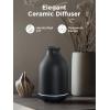 imageInnoGear Essential Oil Diffuser 150ml Ceramic Stone Diffuser Handcrafted Aromatherapy Diffusers Ultrasonic Cool Mist Humidifier Vaporizor with 2 Mist Modes Waterless Auto Off for Room Office WhiteBlack