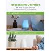 imageInnoGear Essential Oil Diffuser Premium 5in1 Diffusers for Home Scent Aromatherapy Diffuser Air Desk Humidifier for Bedroom Large Room Office 7 Color LED 2 Mist Mode Waterless Auto Off Basic WhiteBasic White