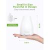imageInnoGear Essential Oil Diffuser Premium 5in1 Diffusers for Home Scent Aromatherapy Diffuser Air Desk Humidifier for Bedroom Large Room Office 7 Color LED 2 Mist Mode Waterless Auto Off Basic WhiteBasic White
